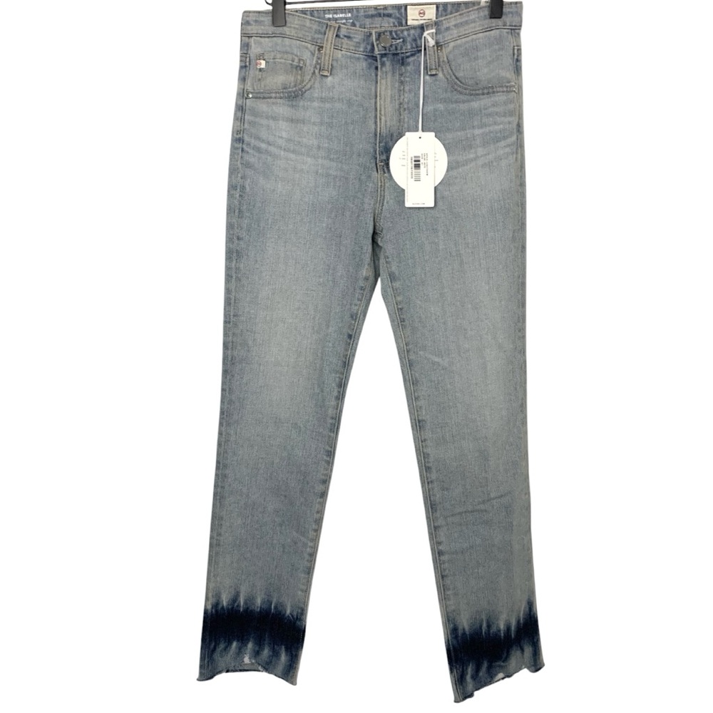 NWT AG Adriano Goldschmeid Size 27 The Isabelle High Rise Straight Cropped Jeans
